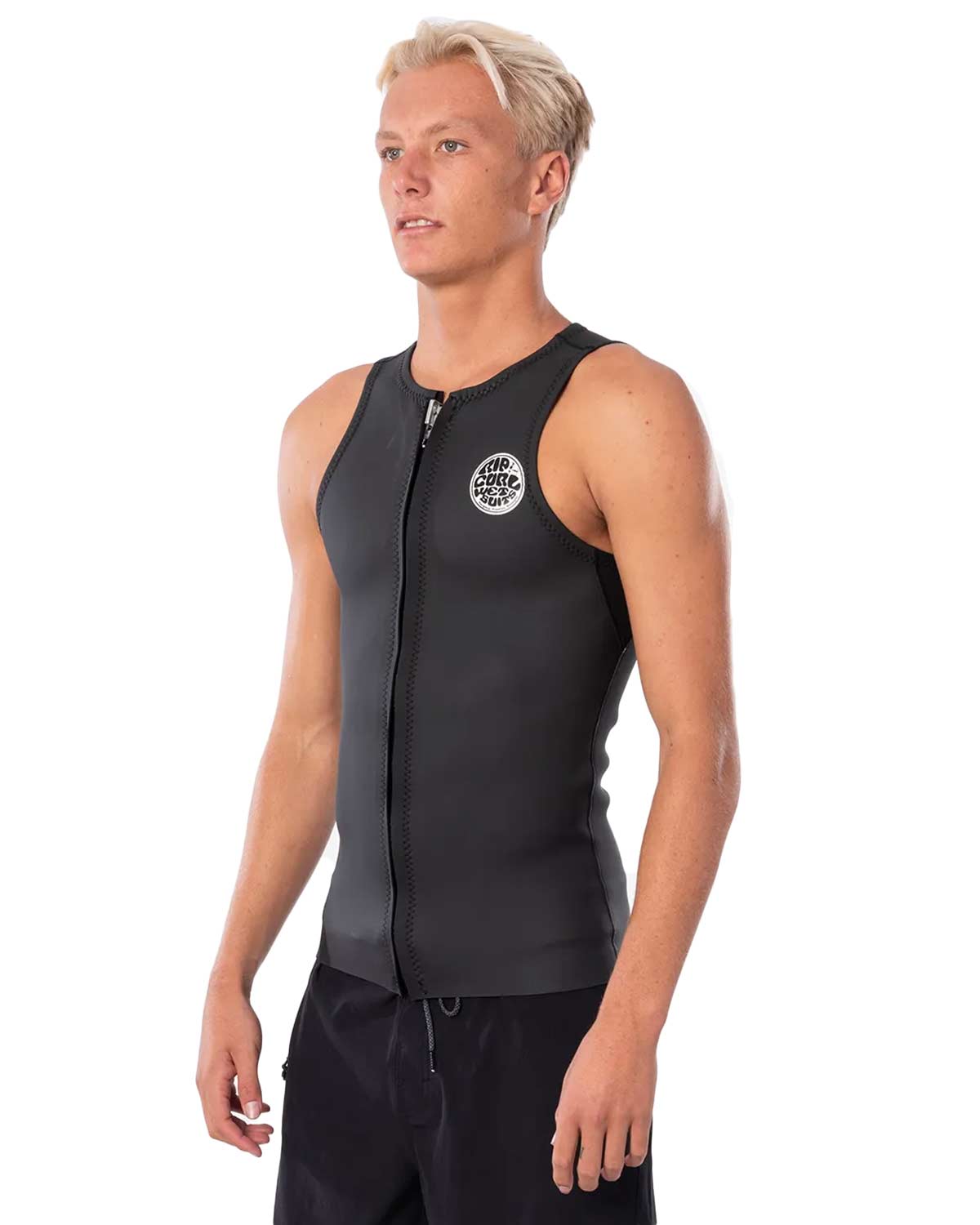 Rip Curl, Chaleco de neopreno con cremallera frontal sin mangas Rip Curl DAWN PATROL de 1,5 mm para hombre