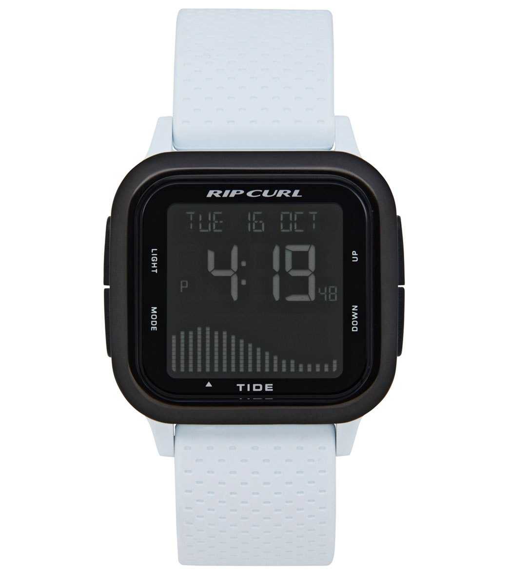 Rip Curl, Reloj Rip Curl Next Tide blanco con correa de silicona