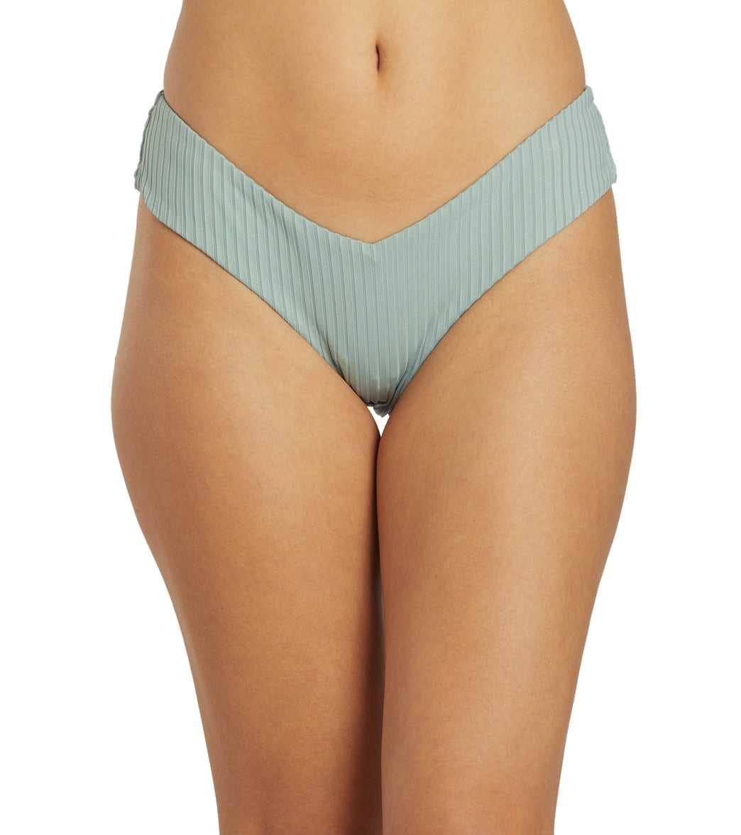 Rip Curl, Rip Curl Braguita de bikini Skimpy Hipster premium para mujer, color pizarra