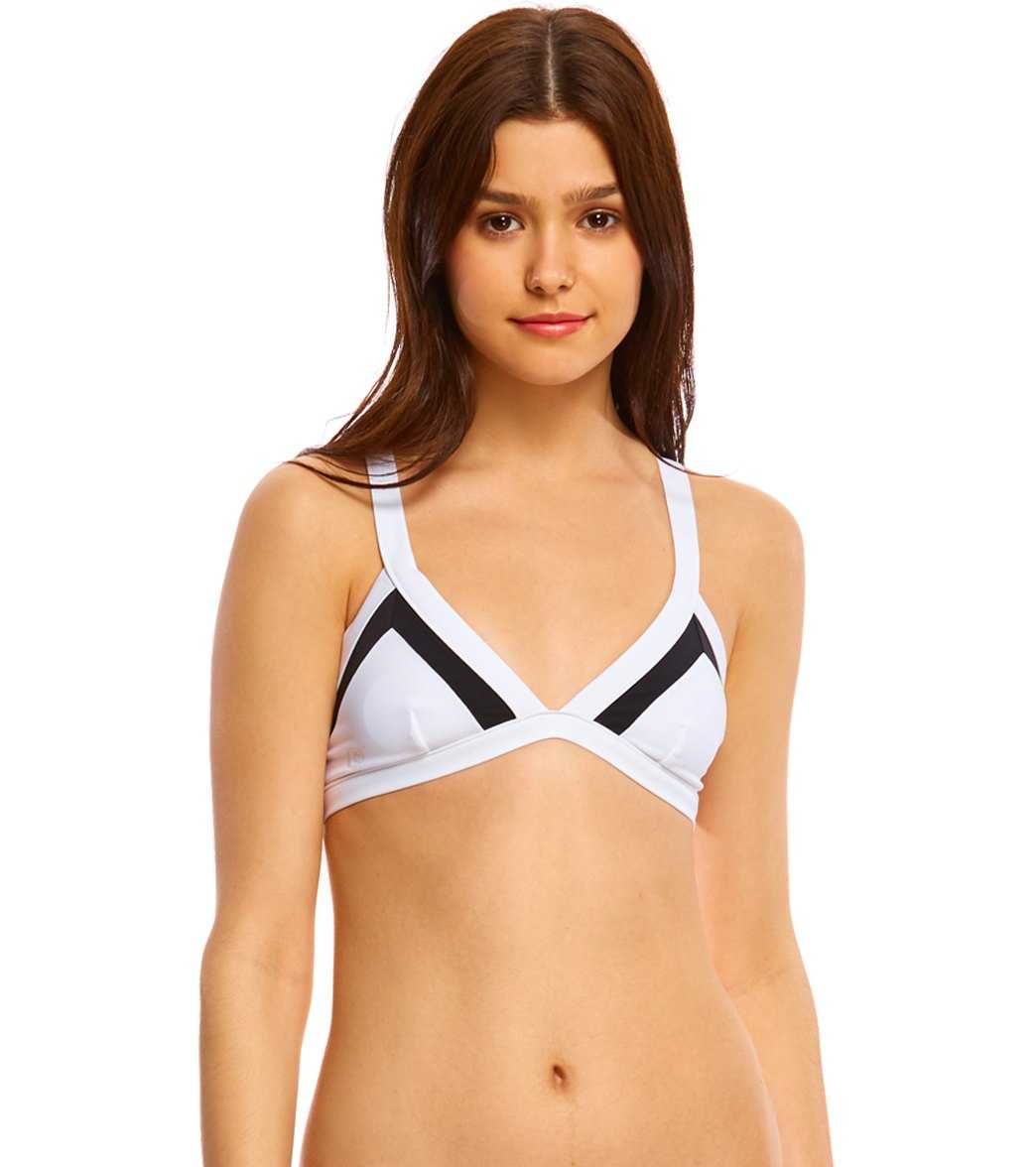 Rip Curl, Rip Curl Traje de baño Top de bikini triangular con diseño color block Mirage