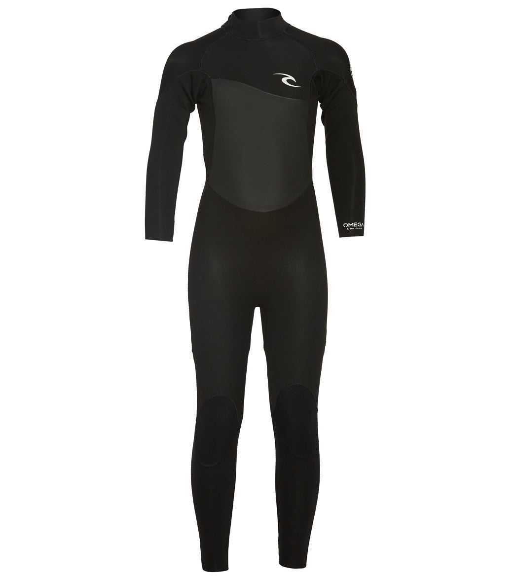 Rip Curl, Traje de neopreno Rip Curl Omega 3/2 mm Steamer (niño pequeño, niño grande) Negro